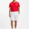 Stretch-cotton T-shirt with country flag and logo Stretch-cotton T-shirt with country flag and logo