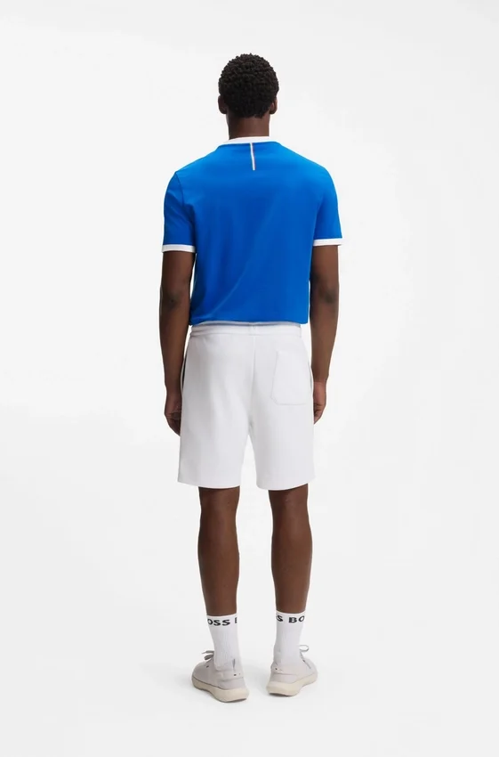 Stretch-cotton T-shirt with country flag and logo Stretch-cotton T-shirt with country flag and logo