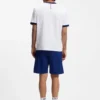 Stretch-cotton T-shirt with country flag and logo Stretch-cotton T-shirt with country flag and logo