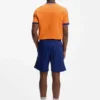 Stretch-cotton T-shirt with country flag and logo Stretch-cotton T-shirt with country flag and logo