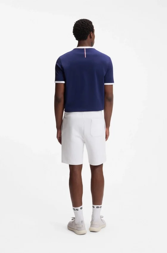 Stretch-cotton T-shirt with country flag and logo Stretch-cotton T-shirt with country flag and logo