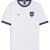 Stretch-cotton T-shirt with country flag and logo Stretch-cotton T-shirt with country flag and logo