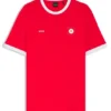 Stretch-cotton T-shirt with country flag and logo Stretch-cotton T-shirt with country flag and logo