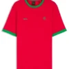 Stretch-cotton T-shirt with country flag and logo Stretch-cotton T-shirt with country flag and logo