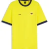 Stretch-cotton T-shirt with country flag and logo Stretch-cotton T-shirt with country flag and logo
