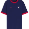 Stretch-cotton T-shirt with country flag and logo Stretch-cotton T-shirt with country flag and logo