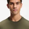 Stretch-cotton T-shirt with logo detail