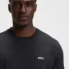 Stretch-cotton T-shirt with logo detail