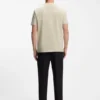 Stretch-cotton T-shirt with logo detail
