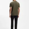 Stretch-cotton T-shirt with logo detail