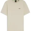 Stretch-cotton T-shirt with logo detail