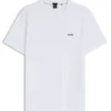 Stretch-cotton T-shirt with logo detail