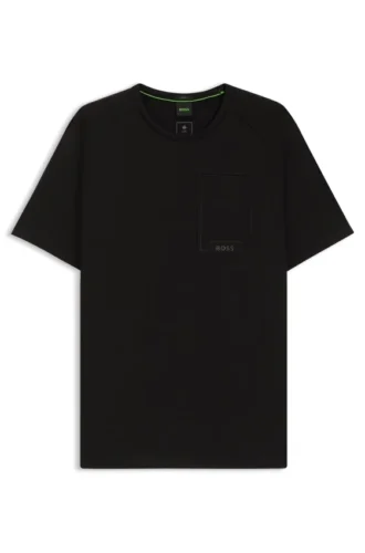 Stretch-cotton T-shirt with moisture-wicking comfort