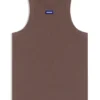 Stretch-cotton tank top with blue logo label
