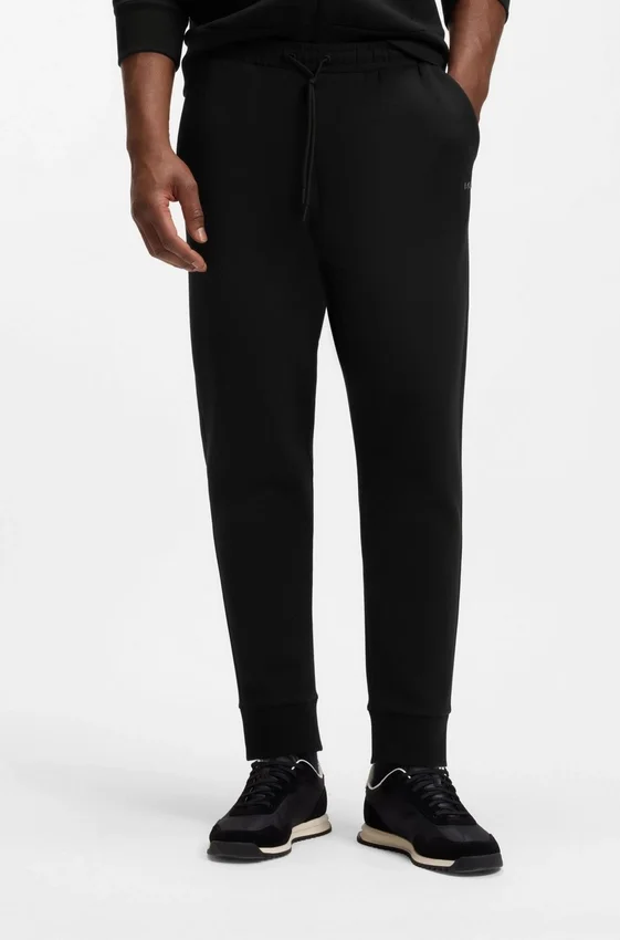 Stretch-cotton track pants with logo print Stretch-cotton track pants with logo print