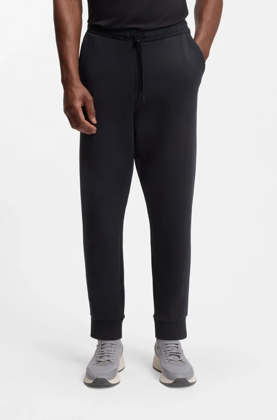 Stretch-cotton track pants with logo print Stretch-cotton track pants with logo print