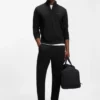 Stretch-cotton track pants with logo print Stretch-cotton track pants with logo print