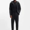 Stretch-cotton track pants with logo print Stretch-cotton track pants with logo print