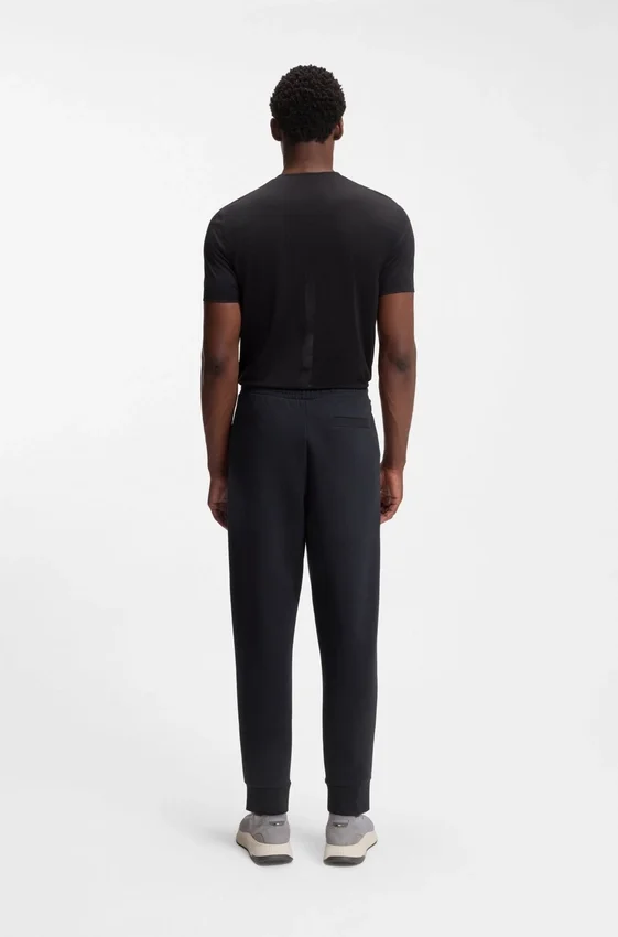 Stretch-cotton track pants with logo print Stretch-cotton track pants with logo print