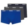 Stretch-cotton trunks with repeating logos
