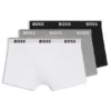 Stretch-cotton trunks with repeating logos