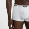 Stretch-cotton trunks with repeating logos