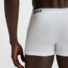 Stretch-cotton trunks with repeating logos