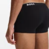 Stretch-cotton trunks with repeating logos