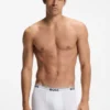 Stretch-cotton trunks with repeating logos