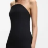 Stretch-crepe bandeau dress with internal corset Stretch-crepe bandeau dress with internal corset
