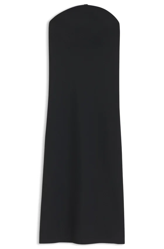 Stretch-crepe bandeau dress with internal corset Stretch-crepe bandeau dress with internal corset