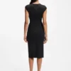 Stretch-fabric dress with cap sleeves Stretch-fabric dress with cap sleeves