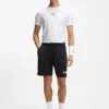 Stretch-jersey logo shorts with hidden drawstring