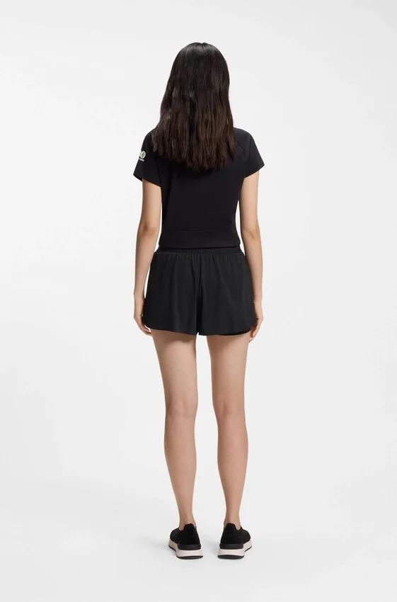 Stretch-jersey shorts with contrast logo Stretch-jersey shorts with contrast logo
