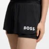 Stretch-jersey shorts with contrast logo Stretch-jersey shorts with contrast logo