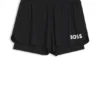 Stretch-jersey shorts with contrast logo Stretch-jersey shorts with contrast logo