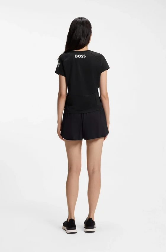 Stretch-jersey T-shirt with tennis artwork Stretch-jersey T-shirt with tennis artwork