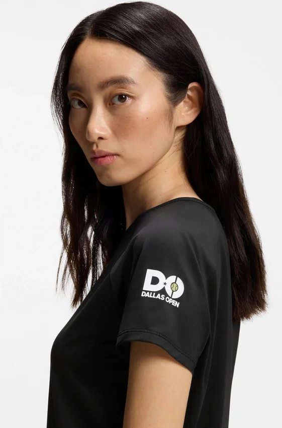 Stretch-jersey T-shirt with tennis artwork Stretch-jersey T-shirt with tennis artwork
