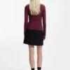 Stretch-jersey top with stacked-logo print