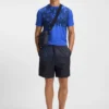 Stretch-mesh slim-fit T-shirt with all-over print