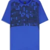 Stretch-mesh slim-fit T-shirt with all-over print
