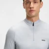 Stretch-ripstop slim-fit polo shirt with quick-dry performance