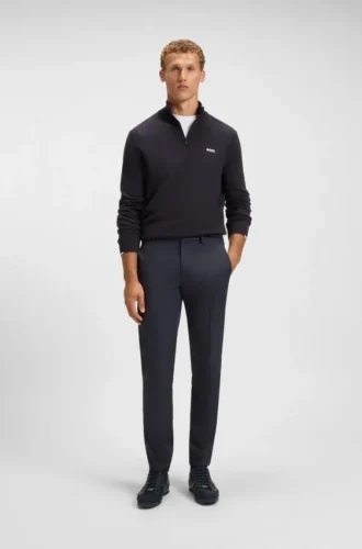 Stretch-twill golf trousers with water-repellent finish