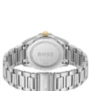 STRIKE Gold- and silver-tone watch with green grooved dial