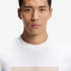Stripe-artwork T-shirt in cotton jersey