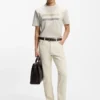 Stripe-artwork T-shirt in cotton jersey