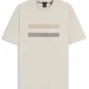 Stripe-artwork T-shirt in cotton jersey