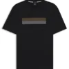 Stripe-artwork T-shirt in cotton jersey
