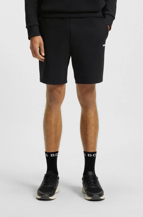 Stripe-detail shorts in a cotton blend Stripe-detail shorts in a cotton blend