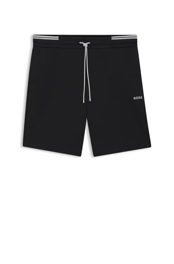 Stripe-detail shorts in a cotton blend Stripe-detail shorts in a cotton blend